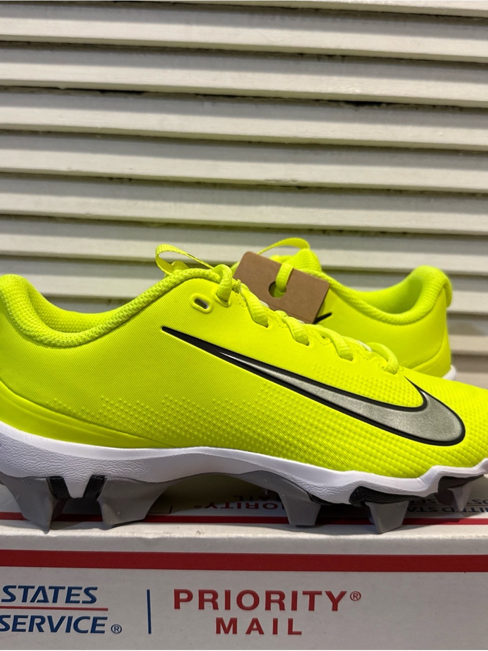 New Nike Vapor Shark 3 Football Cleats Volt Big Kids’ Y Sizes FB3306-700